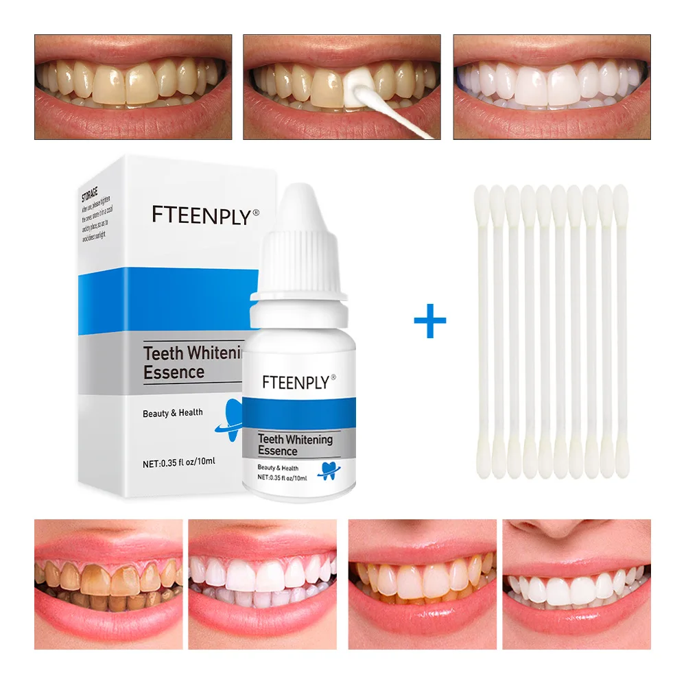 Teeth Whitening Ingredients - FTEENPLY ฟันไวท์เทนนิ่ง Oral สุขอนามัยทำความสะอาดเซรั่มลบคราบจุลินทรีย์ฟอกสีฟันเครื่องมือทันตกรรม Care