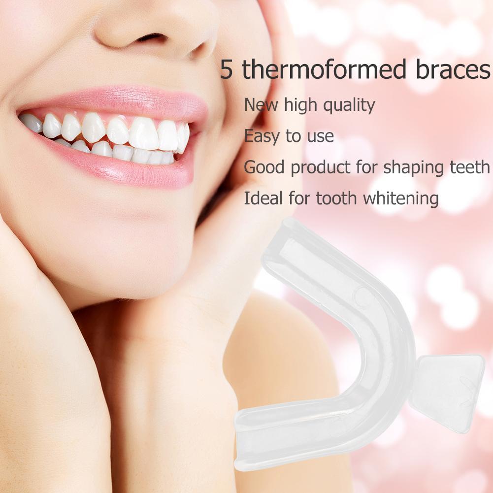 Teeth Whitening For Trays - ชุดอุปกรณ์จัดฟันแบบใส 2/4 ชิ้น สำหรับมืออาชีพ พร้อมถาดฟอกสีฟันและอุปกรณ์ดูแลสุขภาพช่องปาก