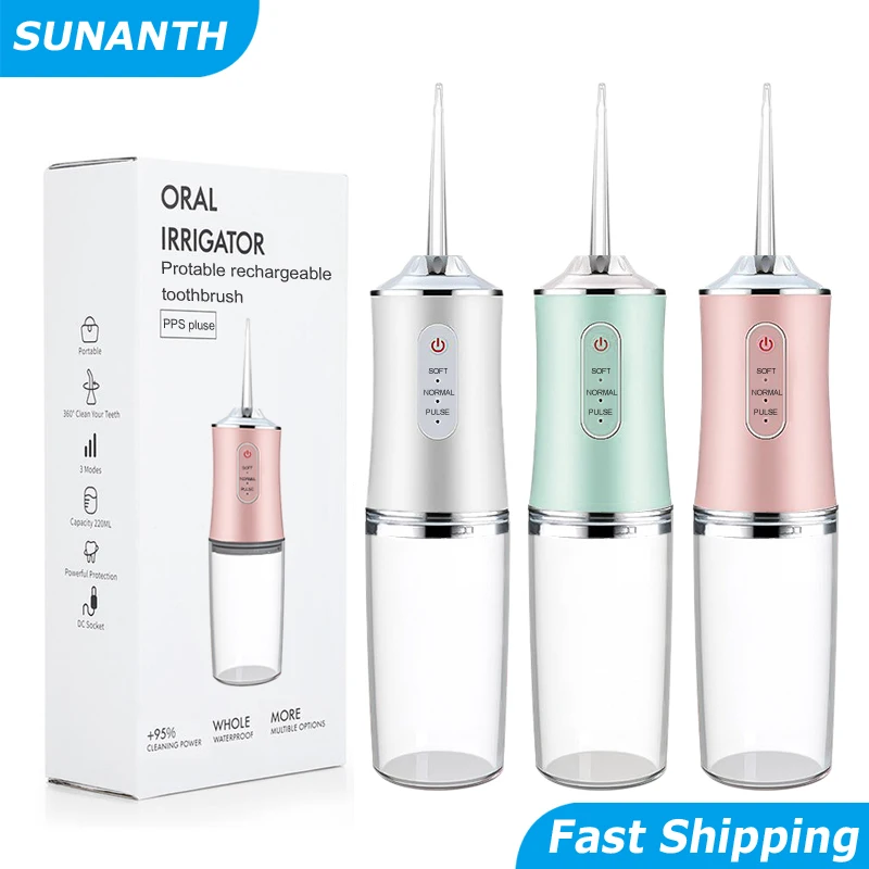 Water Flosser Cordless - แบบพกพา Flosser น้ําทันตกรรม Oral Irrigator USB