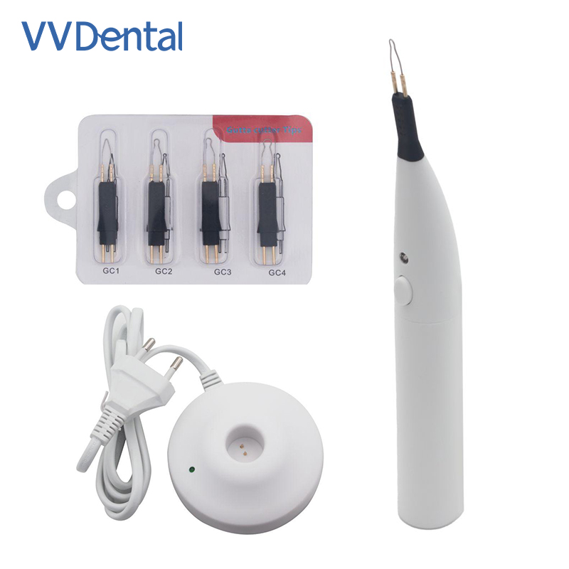 Teeth Whitening Options - 4 เครื่องมือตัดเหงือกฟันด้วยกัตตาเพอร์ชาสำหรับการรักษารากฟัน พร้อมอุปกรณ์ฟอกฟันขาว 2 แบบ อุปกรณ์ดูแลช่องปาก
