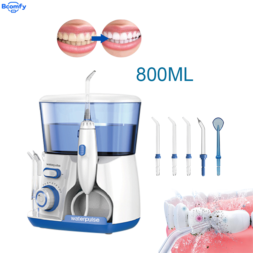 Water Flosser Cordless - เครื่องฉีดน้ำทำความสะอาดฟัน Waterpulse ความจุ 800 มล. แรงดันสูง