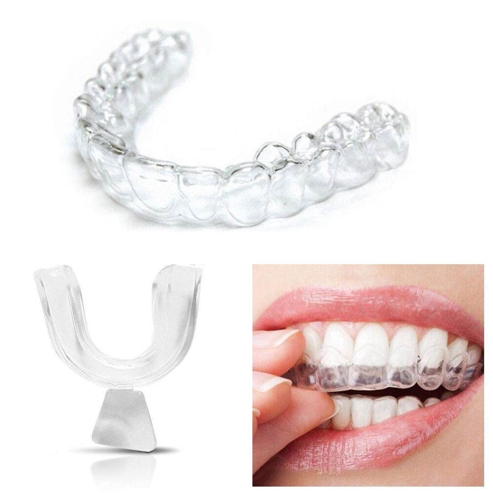 Teeth Whitening For Trays - ที่ครอบฟันซิลิโคนสำหรับกลางคืน ป้องกันเหงือก ถอดออกได้ ถาดครอบฟัน ที่ครอบฟันสำหรับการจัดฟัน ป้องกันฟันจากการเสียหาย