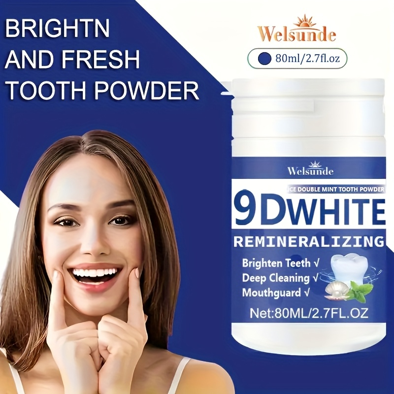 ผงฟันไฮโดรซีอะพาไทต์ 9D ไวท์ ร - Teeth Whitening Ingredients บทวิจารณ์และราคา