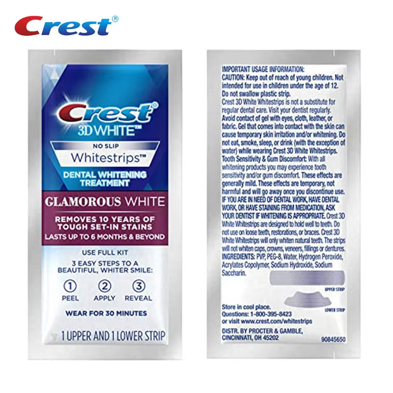 แผ่นฟอกสีฟัน Crest 3D Whitestr - Teeth Whitening Crest บทวิจารณ์และราคา