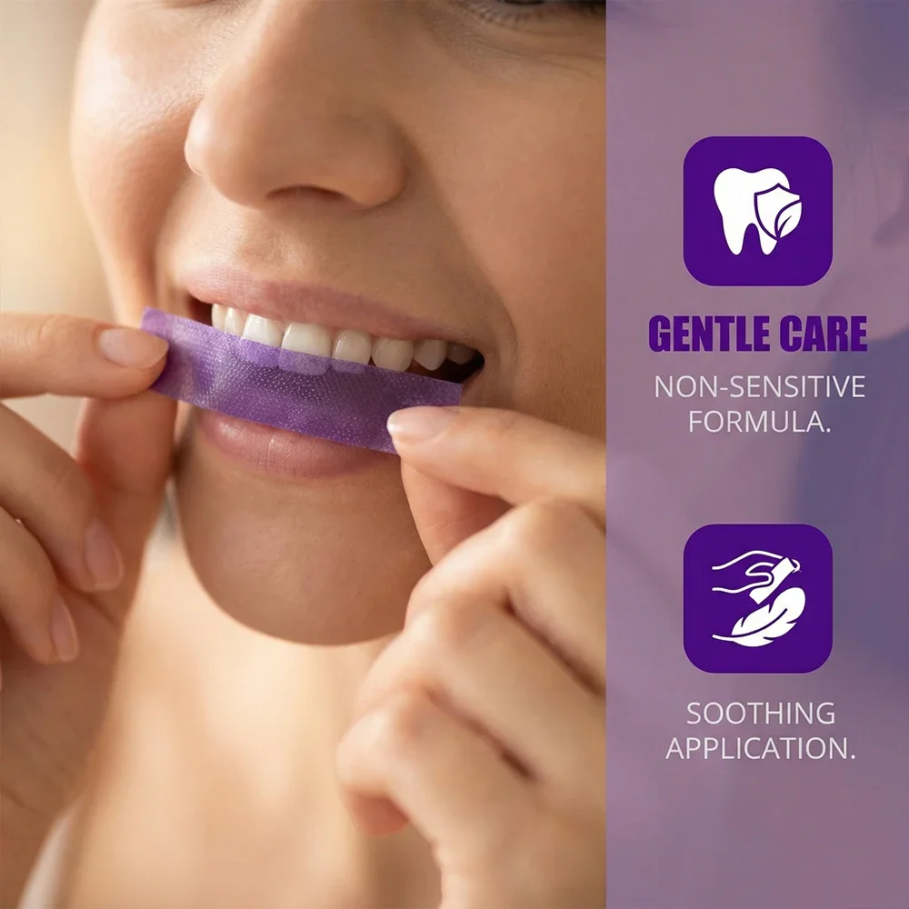 แผ่นฟอกสีฟันสีม่วง ไม่ทำให้ฟัน - Teeth Whitening Crest บทวิจารณ์และราคา