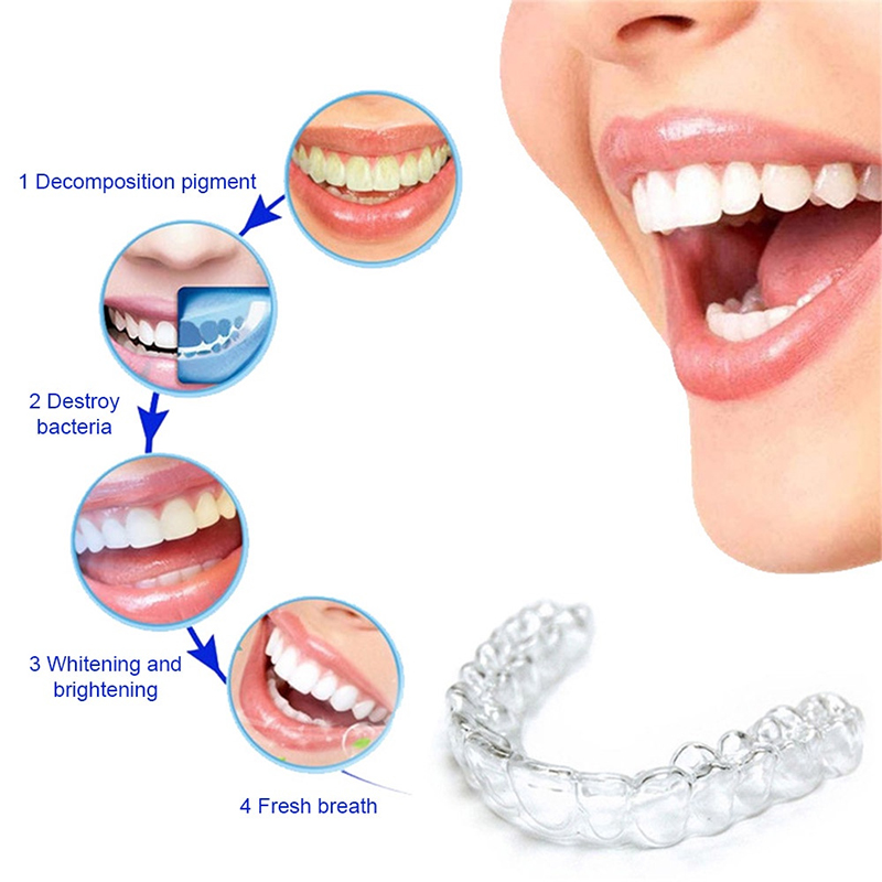 ถาดซิลิโคนแบบสวมใส่สบายสำหรับก - Teeth Whitening For Trays บทวิจารณ์และราคา