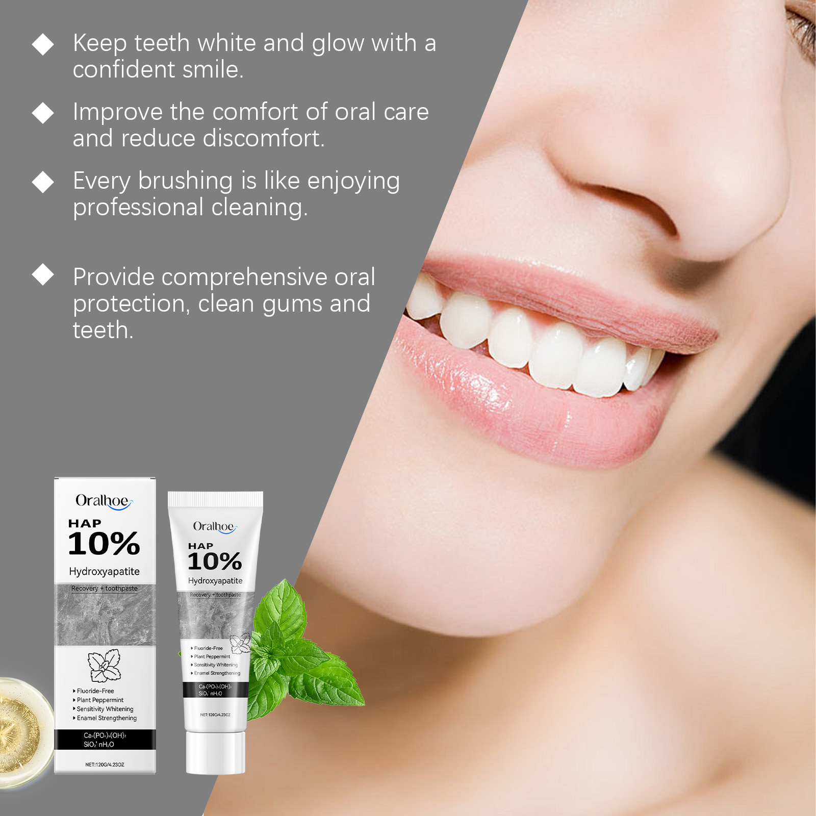 Hydroxyapatite W-ไวท์เทนนิ่งยา - Teeth Whitening Toothpaste บทวิจารณ์และราคา