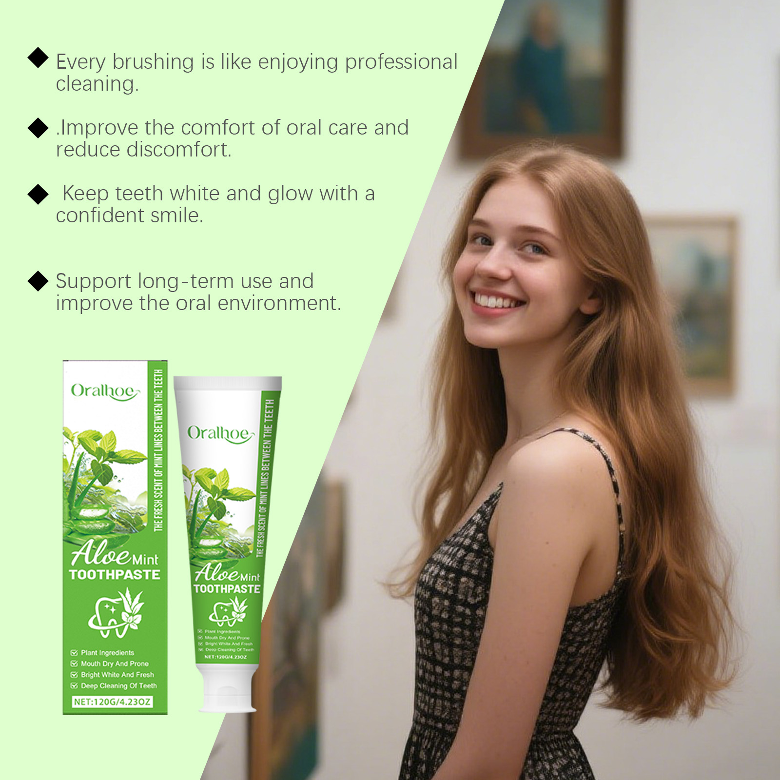 ยาสีฟันว่านหางจระเข้ ช่วยฟันขา - Teeth Whitening Toothpaste บทวิจารณ์และราคา