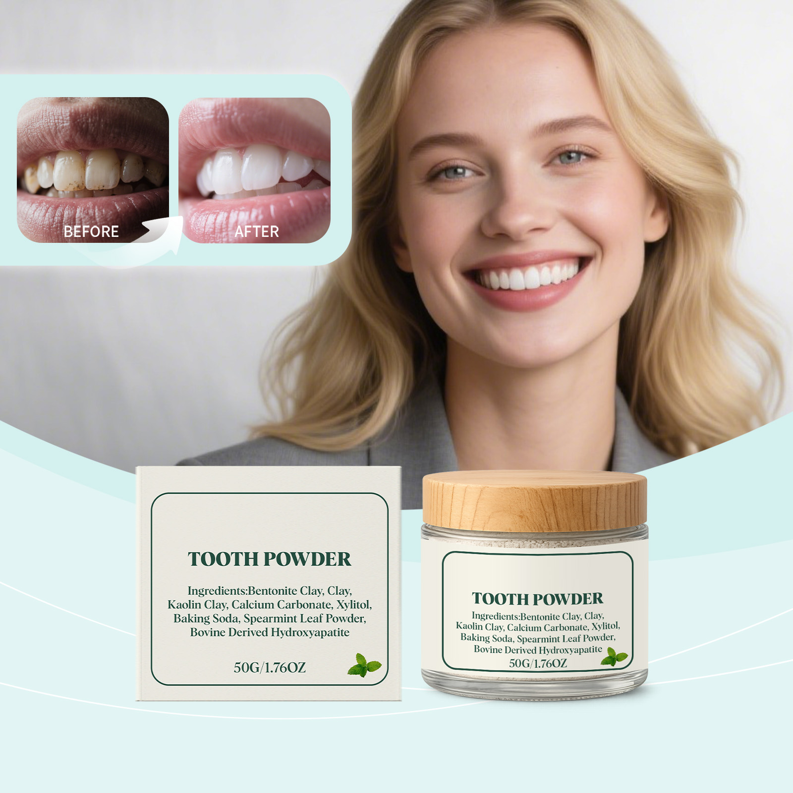 ยาสีฟันขจัดคราบกลิ่นเปปเปอร์มิ - Teeth Whitening Ingredients บทวิจารณ์และราคา