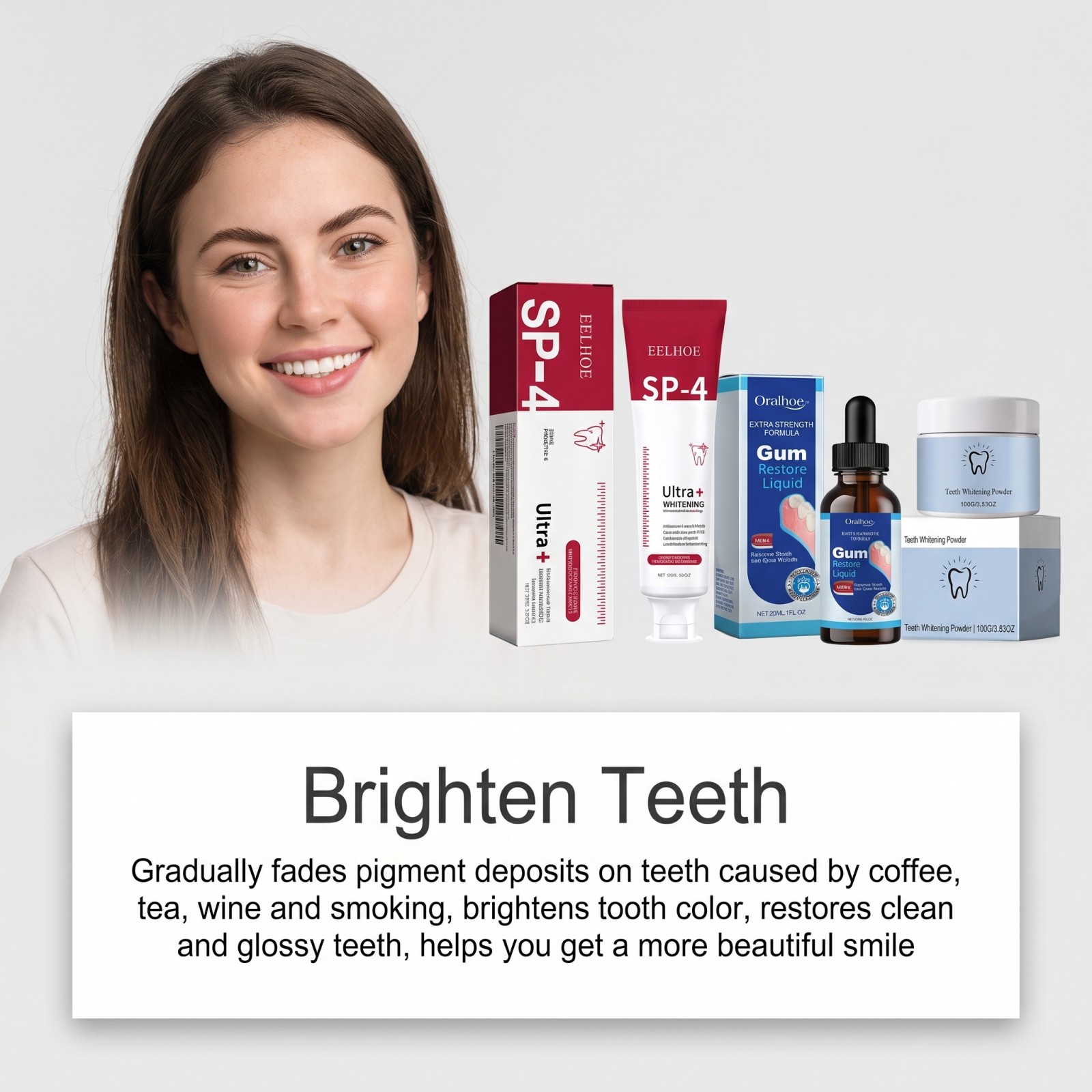 ชุดดูแลช่องปาก คอมโบเซ็ต ยาสีฟ - Teeth Whitening Ingredients บทวิจารณ์และราคา