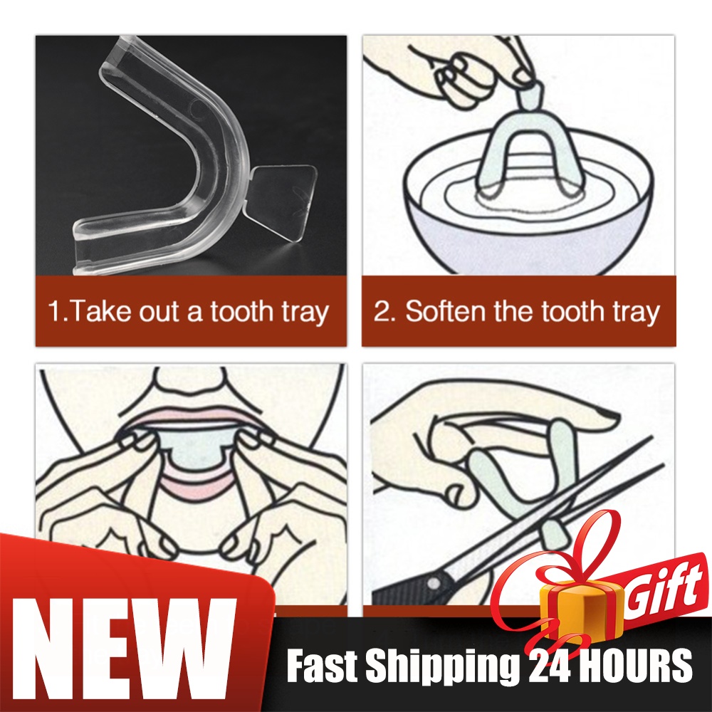 ชุดอุปกรณ์จัดฟันแบบนุ่ม 2/4 ชิ - Teeth Whitening For Trays บทวิจารณ์และราคา