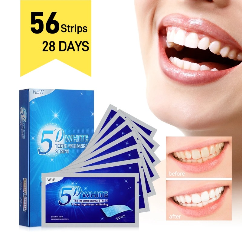 แผ่นเจลขัดฟันขาว5มิติฟอกสีฟัน5 - Teeth Whitening Crest บทวิจารณ์และราคา
