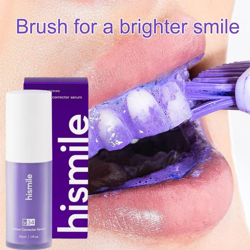 ฮิสไมล์ วี 34 เซรั่มฟอกสีฟันสี - Teeth Whitening Crest บทวิจารณ์และราคา