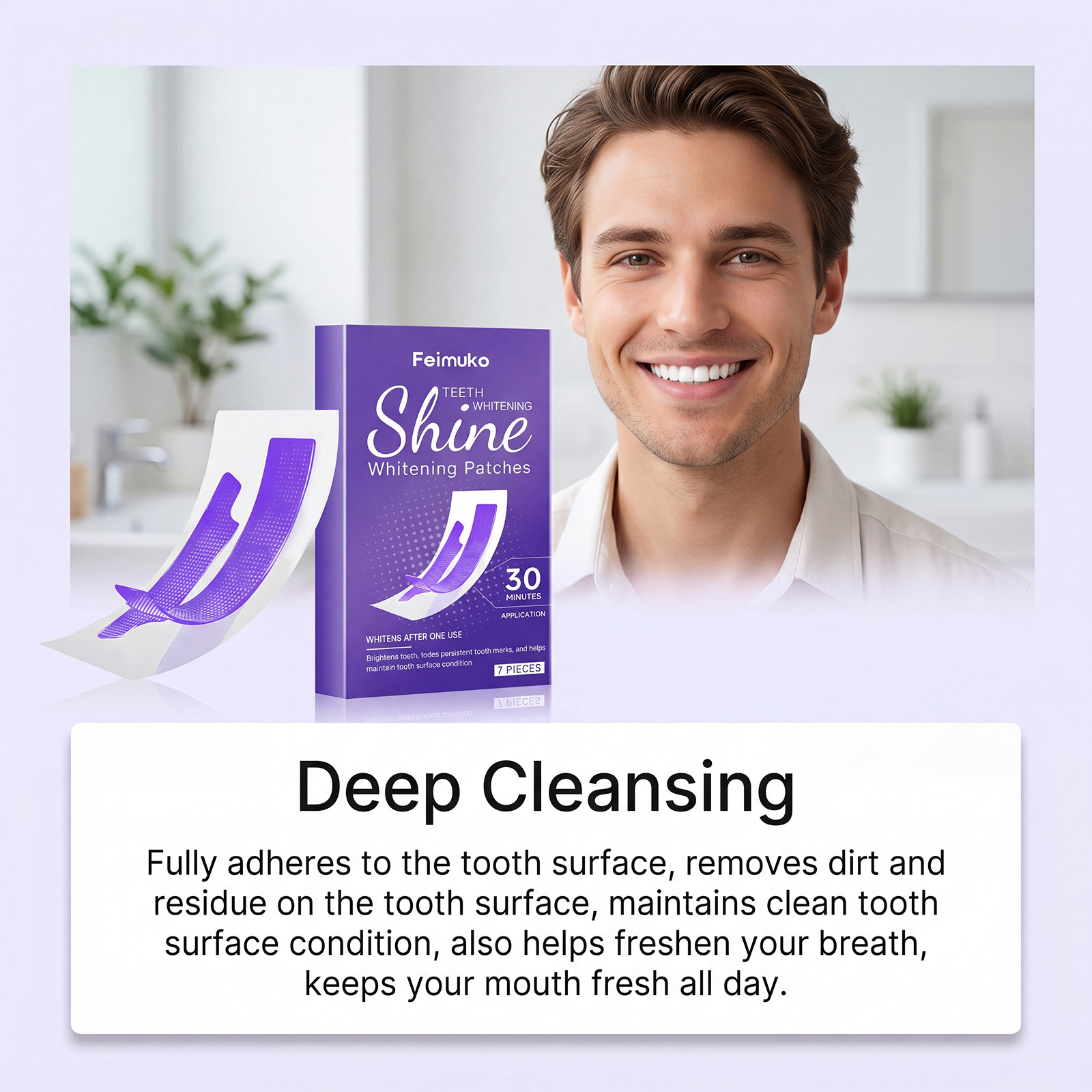 แผ่นฟอกสีฟัน 30 นาที ขจัดคราบฝ - Teeth Whitening Toothpaste บทวิจารณ์และราคา