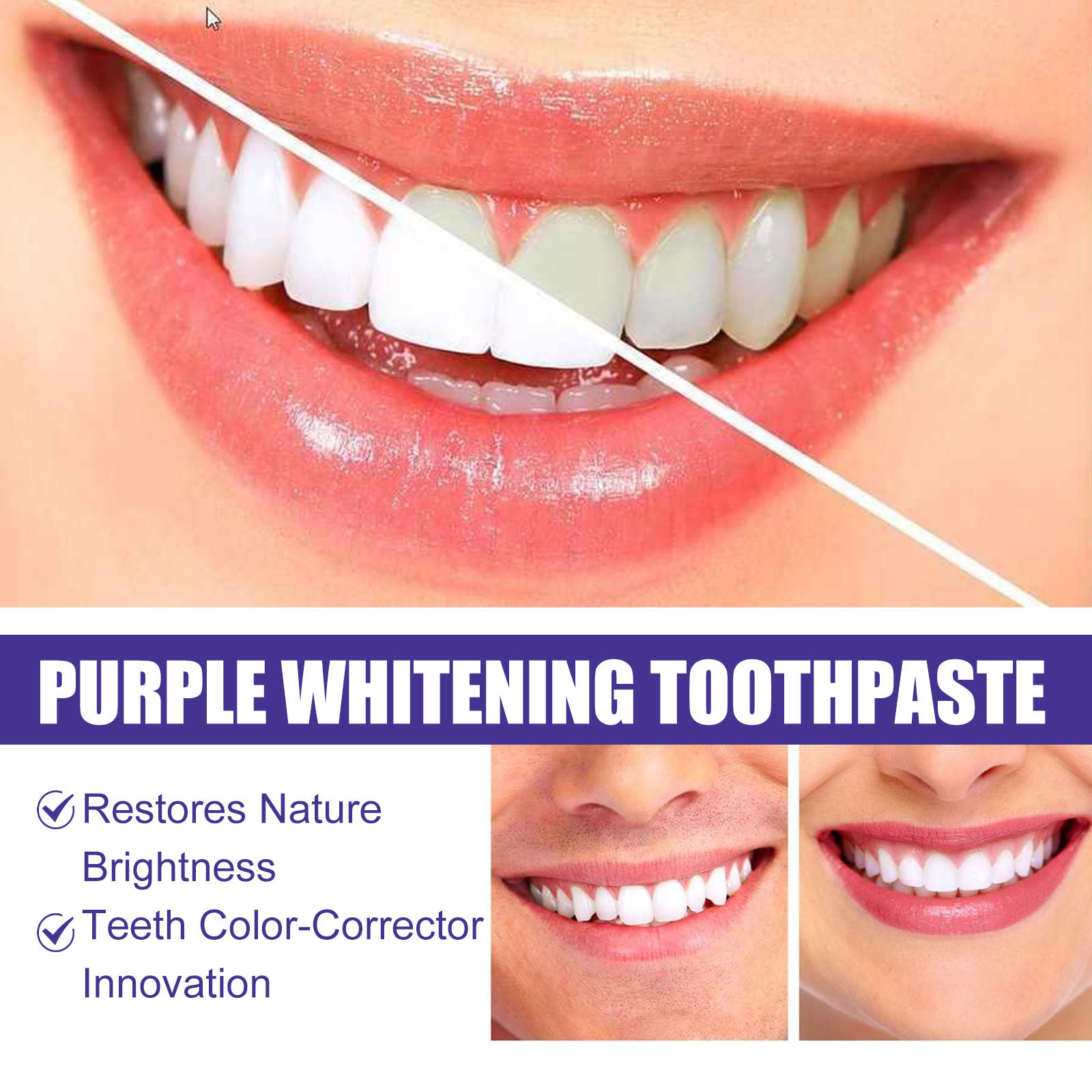 ยาสีฟันสีม่วง ฟอกฟันขาว ขจัดคร - Teeth Whitening Crest บทวิจารณ์และราคา
