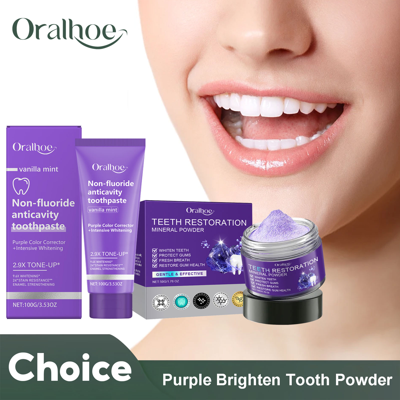 Teeth Restoration Mineral Powd - Teeth Whitening Ingredients บทวิจารณ์และราคา