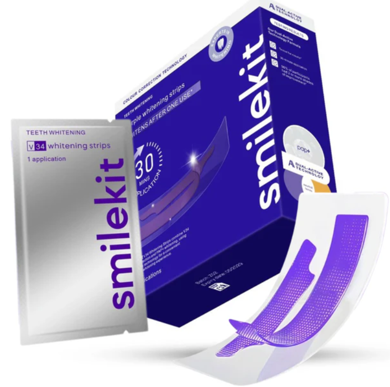 7/14 คู่ชุดแปะฟันยี่ห้อ SmileK - Teeth Whitening Crest บทวิจารณ์และราคา
