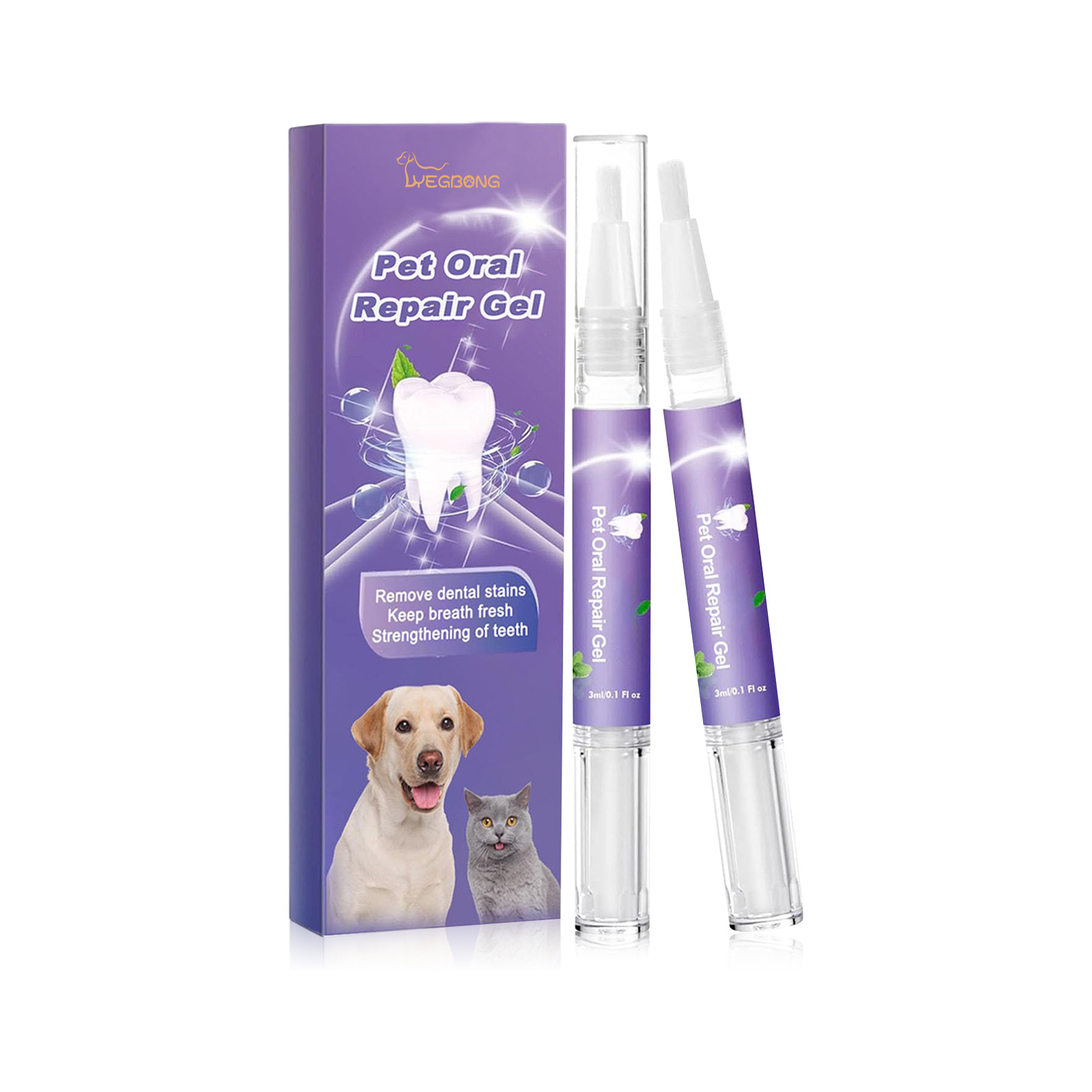 สัตว์เลี้ยง Oral Repair GEL Pu - Teeth Whitening Cream บทวิจารณ์และราคา