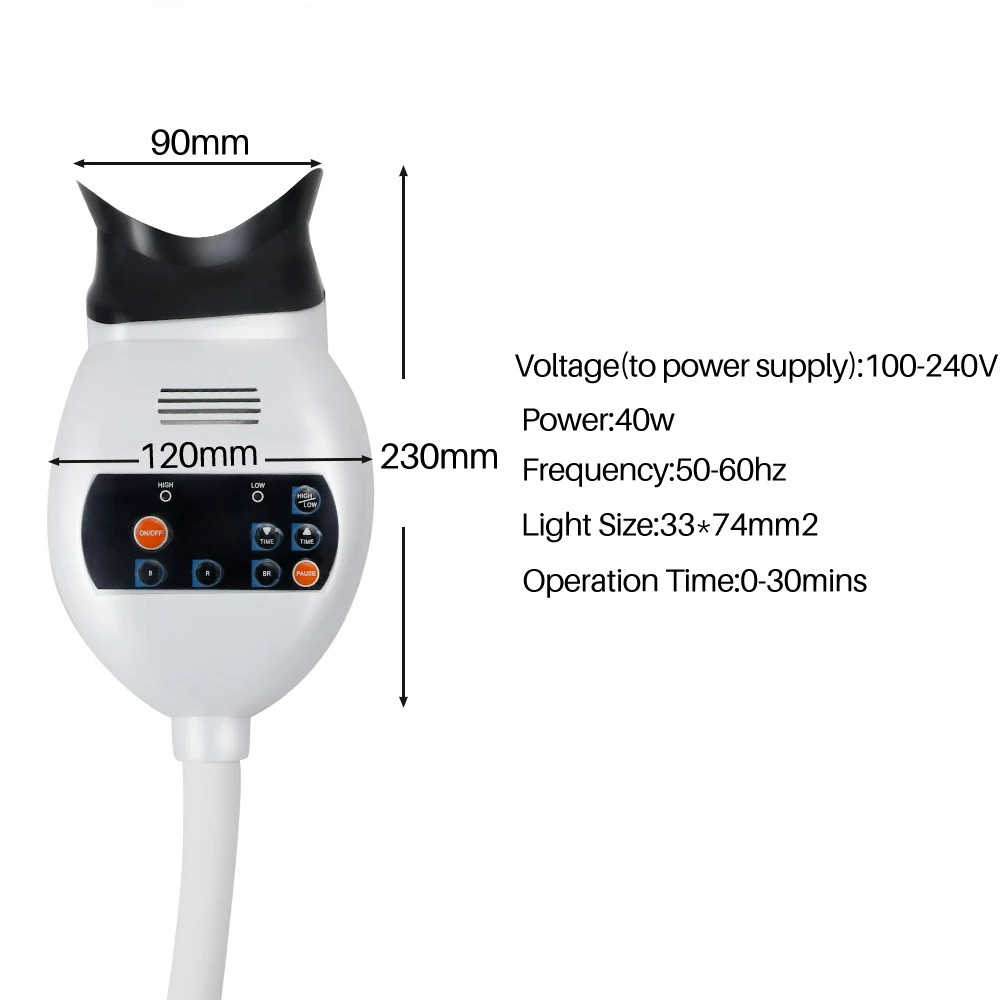 เครื่องเร่งฟอกสีฟัน LED ปรับได - Teeth Whitening With Light บทวิจารณ์และราคา
