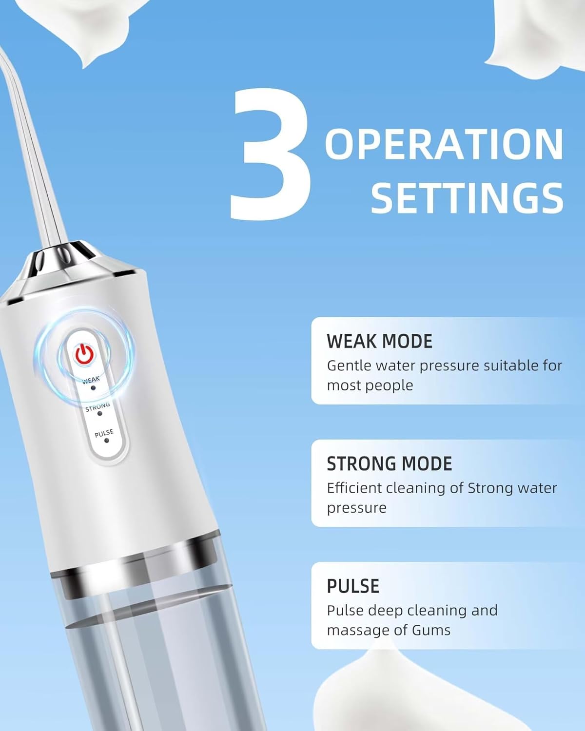 Water Dental Flosser ฟัน Picks - Water Flosser Cordless บทวิจารณ์และราคา