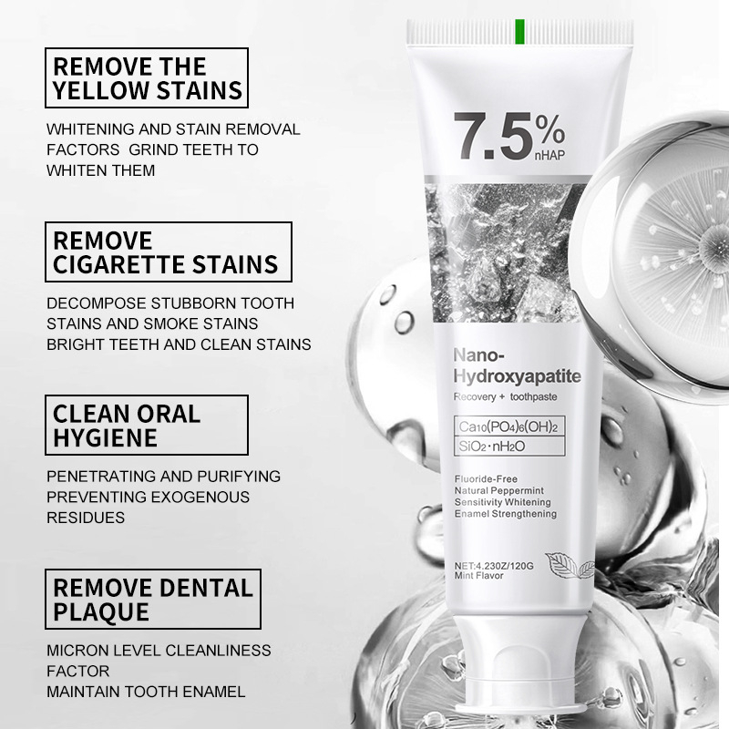 7.5% ไฮดรอกซีอะพาไทต์ โปรไบโอต - Teeth Whitening Cream บทวิจารณ์และราคา