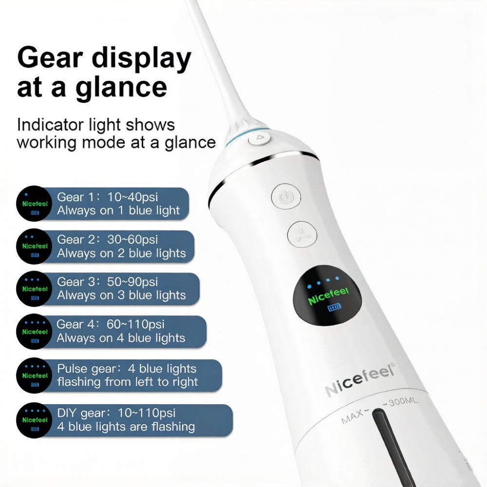 เครื่องทำความสะอาดฟันแบบพกพาไร - Water Flosser Cordless บทวิจารณ์และราคา