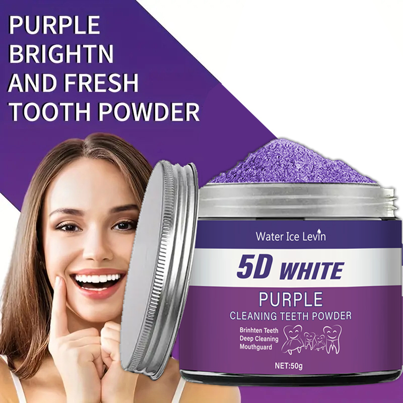 ผงฟอกสีฟันสีม่วง 50 กรัม - ผงท - Teeth Whitening Ingredients บทวิจารณ์และราคา