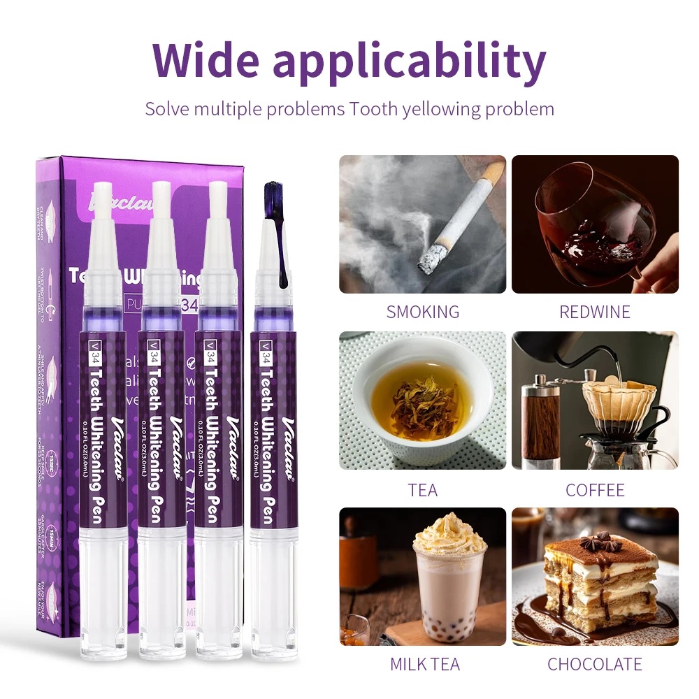 วาคลาฟ V34 ปากกาเจลฟอกสีฟันสีม - Teeth Whitening Crest บทวิจารณ์และราคา